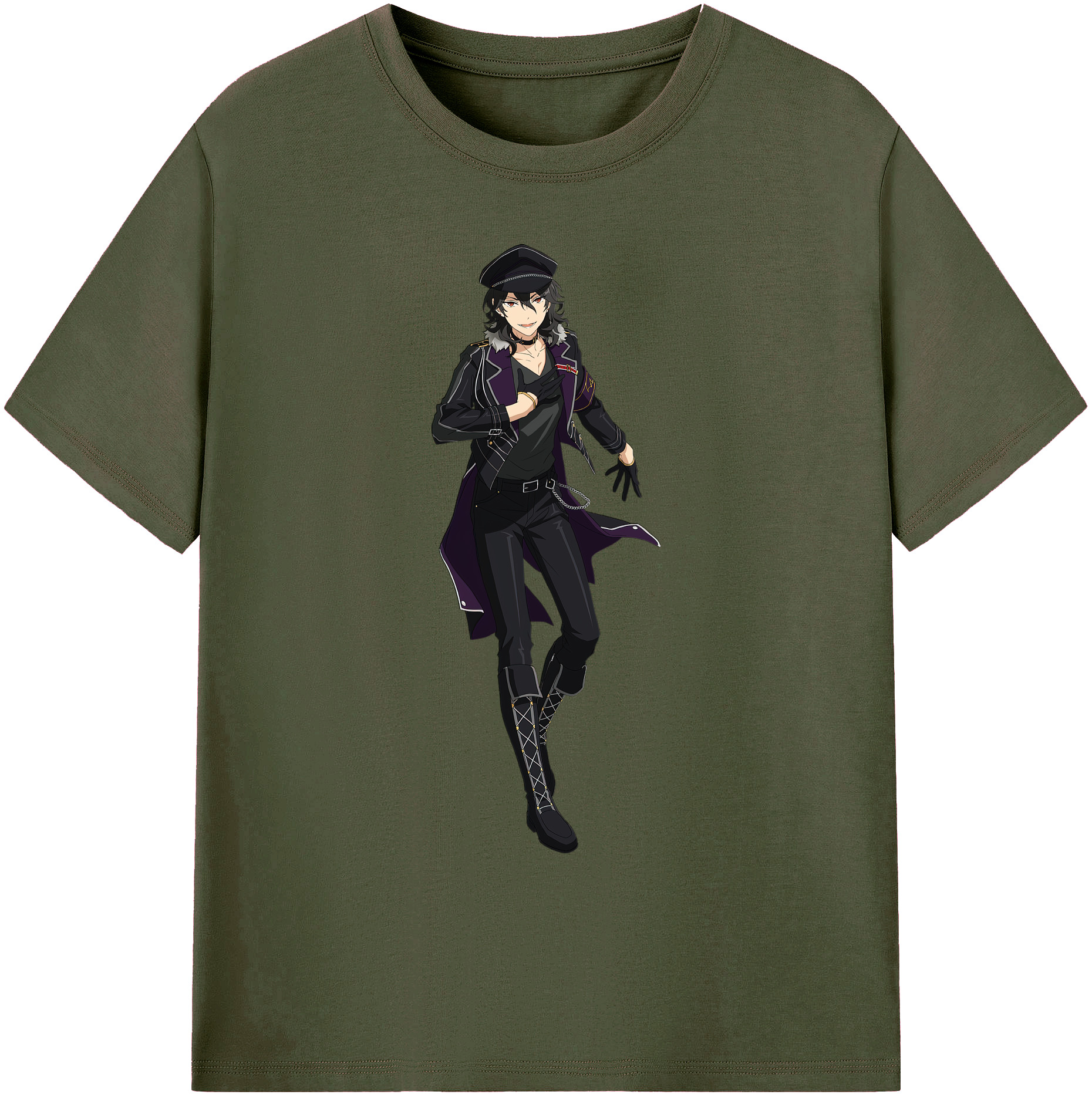 （画像用） あんさんぶるスターズ! Ensemble Stars 綿100％ メンズ半袖Tシャツ｜肌触りやわらか＆通気性